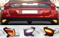 2Pcs Reflector For Mitsubishi Eclipse Cross 2017 2018 2019 2020 LED Rear Bumper Light Fog Lamp Brake Turn Signal Reverse Light8641500