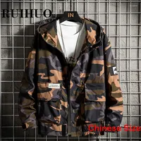 Men's Jackets RUIHUO Camouflage Men For Mans Men's Work Wear Man Clothes Outerwear Tops Bomber Streetwear Mens 3XL 2023 Spring