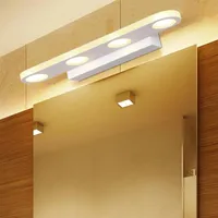 Modern LED Mirror front lamp 12W 18W 38CM 60CM Decor Lighting waterproof Bathroom Bedroom Foyer Study wall311V