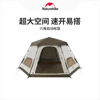 Tents And Shelters Naturehike CNH22ZP007 Outdoor Picnic Camping Tent Portable Folding Main Hall Canopy Hexagonal Automatic Travel Thickened