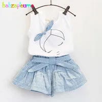 Summer Baby Girls Clothes Toddler Clothing VestwithShorts 2PCS set Children Girls Costume 0-7Year Infant Outfits kidswear BC1152 P230331