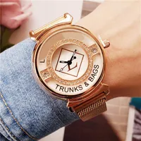 Brand Quartz Watch for Women Lady Girl crystal style steel metal Magnetic band wrist Watches L07297l