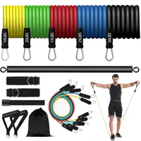 Resistance Bands 7-piece Combination Pull Rope Elastic Band Yoga Belt Fitness Latex Strength Training
