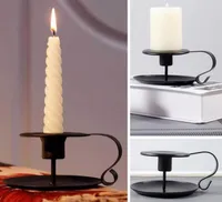 Retro Taper Candlestick Holder Iron European Style Candlesticks Stand Candle Holder For Party Xmas Christmas Birthday HH925239025207