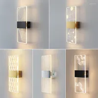Wall Lamp Laser Acrylic Indoor Starry Sky LED Light 6W Bedroom Living Room Balcony Bedside Modern Nordic Sconce