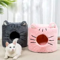 Cat Beds Cartoon Bed House Kennel Nest Pet Tent Dogs Warm Dog Cushion Sofa Mat Products Cama Gato