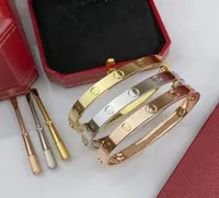 screwdriver love bracelet Fashion unisex cuff bracelet 316L stainless steel plated 18K gold jewelry7690197