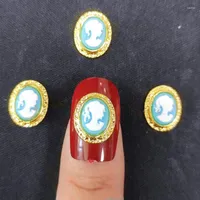 Nail Art Decorations Frame Jewelry Gold Metal Charms Decors Princess Nailart Japanese 3d Glitter Accessories DIY Cameo Supplies