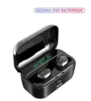 G6S Bluetooth Earphone LED Fast Wireless Charging Earbuds Volume Control TWS Earpiece with 3500 mAh Power Bank Sports Headphone5006814
