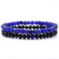 Strand High Quality 6 Color Fashion Rhombus Natural Stone Bracelets For Women Men Jewelry Charm Mm Crystal Beads Bracelet Wholesale