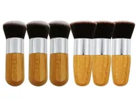 Professional Bamboo Foundation Brush Powder Concealer Blush Liquid Foundation Blush Angled Flat Top Base Liquid Cosmetics New FY552433760