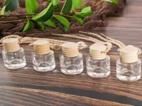 Car perfume bottle Essential Oils Diffusers pendant ornament air freshener fragrance empty glass bottles3652855