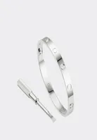Bracelets Designers Love Screw Bracelet Bangle 4 Diamond Charm Jewelry MenWomen Titanium Steel GoldPlated Never Fade Not Allergi6645916