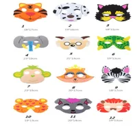 Kids Fancy DressFoam Mask Eva Animal Masks Party Bag Filler Child Birthday Holiday Christmas Cosplay stage cartoon mask gift1496623