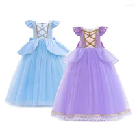 Girl Dresses Fairy Tales Girls Dress High Quality Summer Mesh Long Hair Little Princess Party Christmas Birthday Gift Kids Clothes