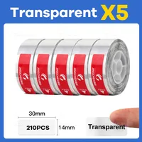 Mini Bluetooth Label Printer Sticker Roll Transparent Replacement ...