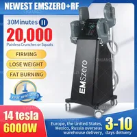 Ander lichaam beeldhouwen afslanke high-end dls-emslim 14TESLA 6000W EMSZERO Neo EMS Muscle Stimulator Professional Fat Burning 5-Handle RF Machine