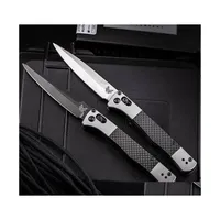 Camping Jagdmesser Outdoor Cam Flick Knife Military Benchmade 4170Bk Italian Milano Tactical Matic Open Folding Pocket Survival Dh7J1