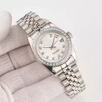 Luxury Womens Watch Designer Mechanical Automatic Watches Designer Lysande 28mm Dayjust Diamond Lady Watch rostfritt stål Armbandsur för kvinnors gåva