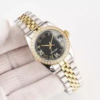 패션 럭셔리 여성 기계식 자동 시계 디자이너 Luminous 28mm Daymond Diamond Lady Watch 여성 생일 선물을위한 스테인레스 스틸 손목 시계