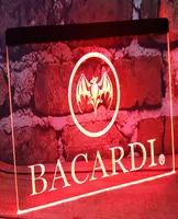 Bacardi Banner Flag beer bar pub club 3d signs LED Neon Light Sign MAN CAVE home decor shop crafts1510823