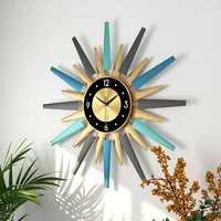 Zegary ścienne ciche cyfrowe mechanizm zegara luksus 3D salon sypialnia artystyczna metal renOj de la dekoracje domu w