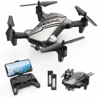 D20 Foldable Mini Drone with Camera for Kids and Beginners 720P FPV Quandcopter Key Start Land