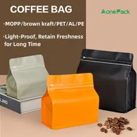 Förvaringslådor fack 50st högkvalitativt ljussätt aluminiumfoliebox Pouch Coffee Bean Food Whey Protein Powder Packaging Bags Orange Pink Bag 230410