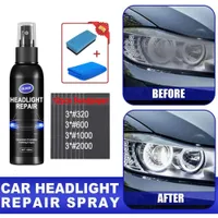 10/30ml 9H Hardness Auto Headlamp Scratch Remover Car Headlight Lens  Restorer Repair Liquid Polish Cleaning Kit