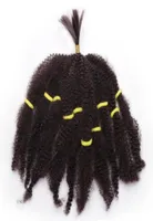 2021 Fashion Mongolian Afro Kinky Curly Hair Bundles Bulks Extensiones de cabello sintético CAJO Rubio de 10 pulgadas trenzadas para BL2658086
