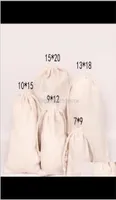 Pouches Packaging Display Drop Delivery 2021 Canvas Dstring Bags 100Procent Natural Cotton Laundry Favor Holder Fashion Jewelry 5904271