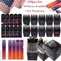 USA Warehouse Stock E Cigarett 1ml Runtz Runty X Dabwoods Empty Disposables Vapes Pennor 10 smaker tillgängliga 280mAh Battery laddningsbara 100 st