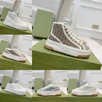 2023 Luxury Designer Canvas Chaussures Sneakers Classic Design Version Fashion Running Shoes Tennis Chaussures 1977 Lavage Jacquard Cowboy Women's Shoes Version Ace Version.