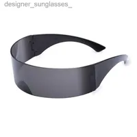 Sonnenbrille Futuristische N Cyclops Visier Laser Brillen UV400