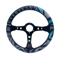330mm 13inch Deep Dish Leather Racing Steering Wheel Universal Car Drift Rally Tuning Steering Wheel With Vertex