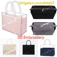 Luxurys Designers Totes Stor tygpåse broderi 3D tredimensionell tigermönster kapacitet 36 cm 41 cm Luxury Big Brand Shopping Bag Handbag Handgjorda