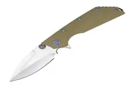 R5301 Flipper Knife D2 Satin Drop Point Blade G10 Griff Ball Bearing Fast Open Pocket Klappmesser Outdoor Survival Tactical Ge5128376