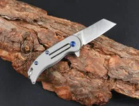 Sonderangebot Mini Small Keychain Flipper Folding Knife D2 Satin Blade TC4 Titanium Alloy Griff EDC Taschenmesser8726485