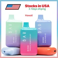Voorraden in de VS, elf BC 5000 Puff Disposables Vapes e Sigaretten 200 % veel master case (10 stcs/box, 20boxen) mixd -smaken