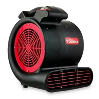1/4 2-Speed Utility Fan, Air Mover, Floor Carpet Dryer with 15ft Powercord, Black