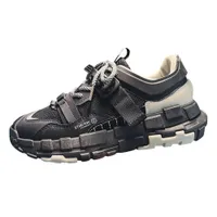 Chaussures de marche hommes est des chaussures de course hommes bas haut en maille respirant chaussures de sport chaussures pour hommes maille noire