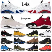 Jumpman 14 14S Fortune Winternized Mens Basketball Shoes University Gym Gold Red Lipstick Thunder Black Toe Enbergedarsity Royal Men Sports Sneakers