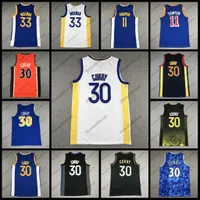 Maglie da basket maschile 11 Thompson 30 Curry 33 Wiseman Sports Jersey