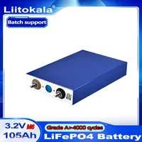 8 stcs liitokala 3 2V 105Ah 100Ah LifePo4 Batterij Hoge afvoer voor DIY 12V 24V Solar Inverter Elektrische voertuig C OACH GOLF CART235J