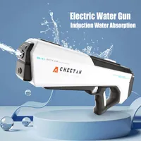 Brinquedos de armas Indução Absorção de água Pistola de água elétrica de água automática armas de piscina de verão Party Beach Outdoor Toy para Kid Adult 230424