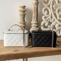 Lady Cosmetic Bag Luxus-Designer-Taschen TOP-Qualität 1: 1 17cm Umhängetasche aus echtem Leder Damen-Schulterhandtasche mit Box C194