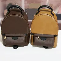 PU deri tasarımcı sırt çantası tasarımcıları kahverengi palmiye bayanlar arka paketi küçük okul moda klasik açık portatif çiçek mektubu tasarımcı çanta erkekler için xb018 q2