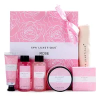 Presente de banho conjunto para mulheres, caixa de presentes de aroma de rosa, banho e mãe mãe é presente de dia para mamãe