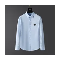 Tasarımcılar Erkek Gömlek Kalite Tasarımcı İş Tees Klasik Uzun Kollu Gömlek Düz Renk Mektup Bahar Sonbahar Bluz Artı Boyut S/M/L/XL/2XL/3XL/4XL