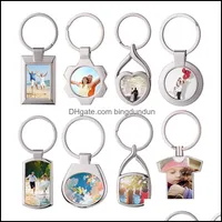 Party Favor Sublimation Keychain A88 Series European And American Metal Keychains Charm Drop Delivery Home Garden Festive Supplies Ev Dhpu8